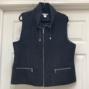 Christopher Banks Black Vest    Size XL